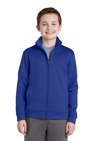 Sport-Tek® Youth Sport-Wick® Fleece Full-Zip Jacket.  YST241