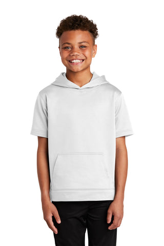 Sport-Tek ® Youth Sport-Wick ® Fleece Short Sleeve Hooded Pullover. YST251