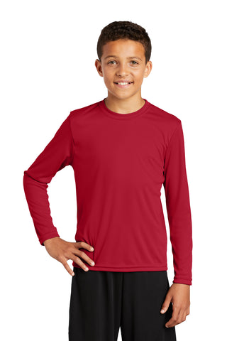 Sport-Tek® Youth Long Sleeve PosiCharge® Competitor™ Tee. YST350LS