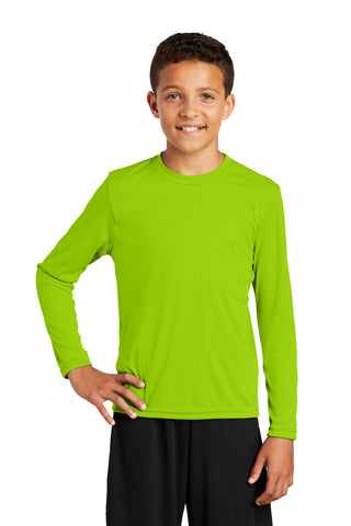 Sport-Tek® Youth Long Sleeve PosiCharge® Competitor™ Tee. YST350LS