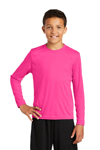 Sport-Tek® Youth Long Sleeve PosiCharge® Competitor™ Tee. YST350LS