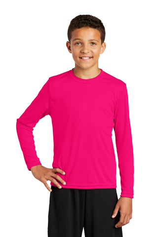 Sport-Tek® Youth Long Sleeve PosiCharge® Competitor™ Tee. YST350LS