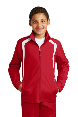 Sport-Tek® Youth Colorblock Raglan Jacket. YST60