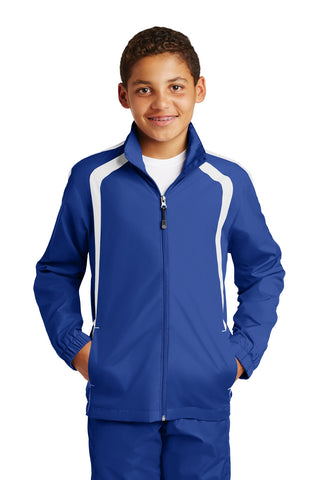 Sport-Tek® Youth Colorblock Raglan Jacket. YST60