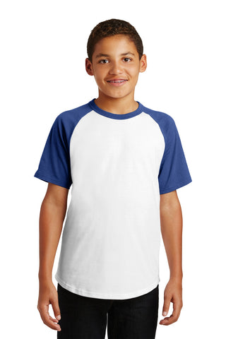 Sport-Tek® Youth Short Sleeve Colorblock Raglan Jersey. YT201