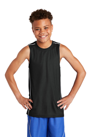 Sport-Tek® Youth PosiCharge® Mesh Reversible Sleeveless Tee. YT555