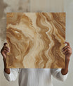 Whimsical Brown Marble