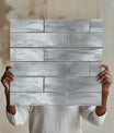 Structured Brushed Silver Metallic