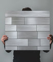 Minimalist Brushed Silver Metallic