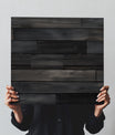 Grounded Charcoal Stained Wood