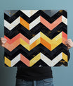 Iconic Chevron And Zigzag