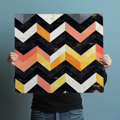 Iconic Chevron And Zigzag