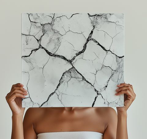 Modern Cracked Marble