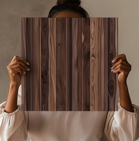 Whimsical Dark Walnut Wood