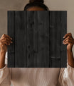 Dynamic Distressed Black Wood
