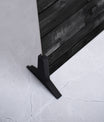 Whimsical Distressed Black Wood
