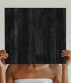 Classic Distressed Black Wood