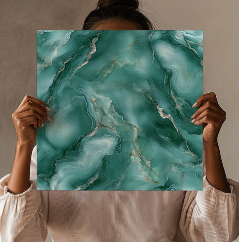 Structured Green Marble