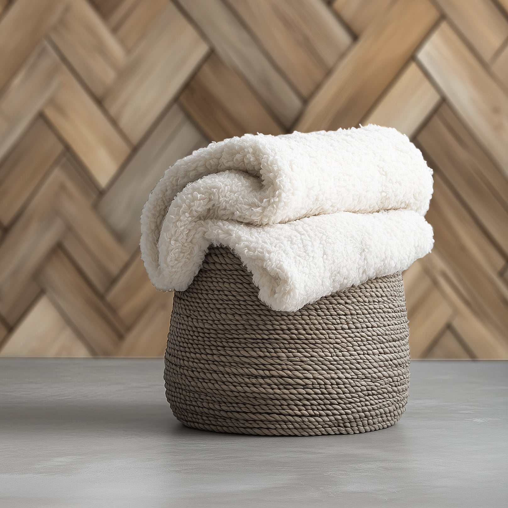 Striking Herringbone Wood