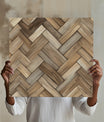 Striking Herringbone Wood