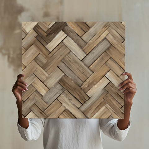 Striking Herringbone Wood