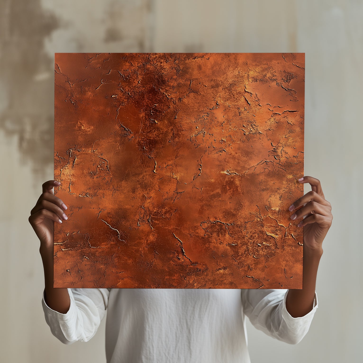 Grounded Metallic Shiny Copper