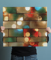 Bold Metallic Subway Tile