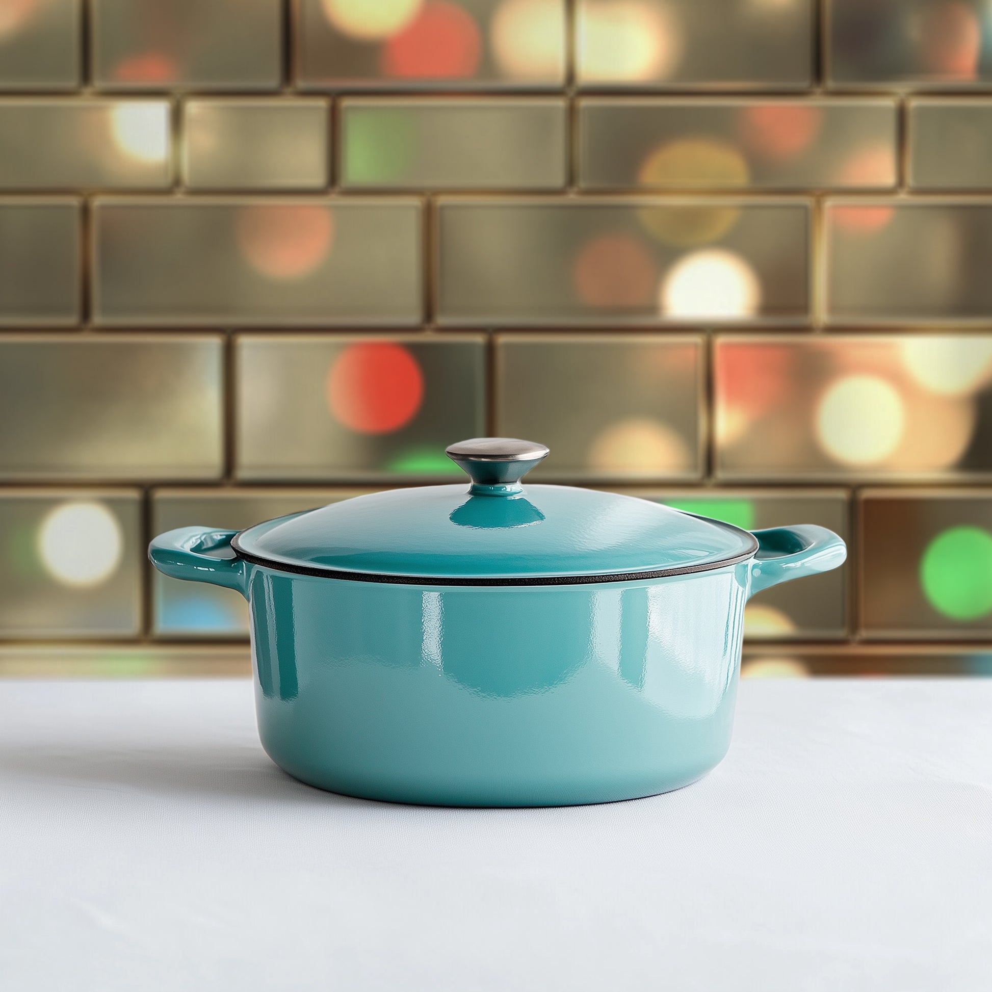 Intricate Metallic Subway Tile