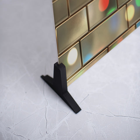 Intricate Metallic Subway Tile