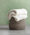 Textured Muted Sage Green Soft