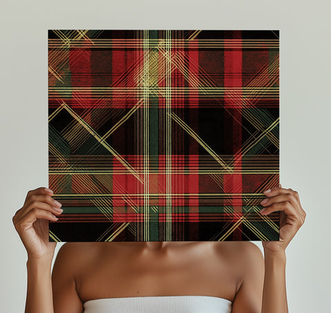 Sharp Plaid Fabric