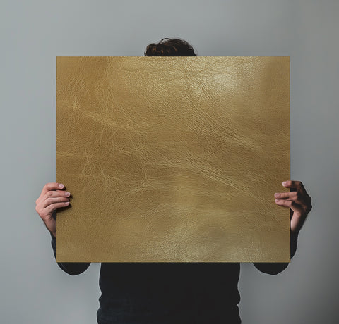 Modern Gold Metallic Leather