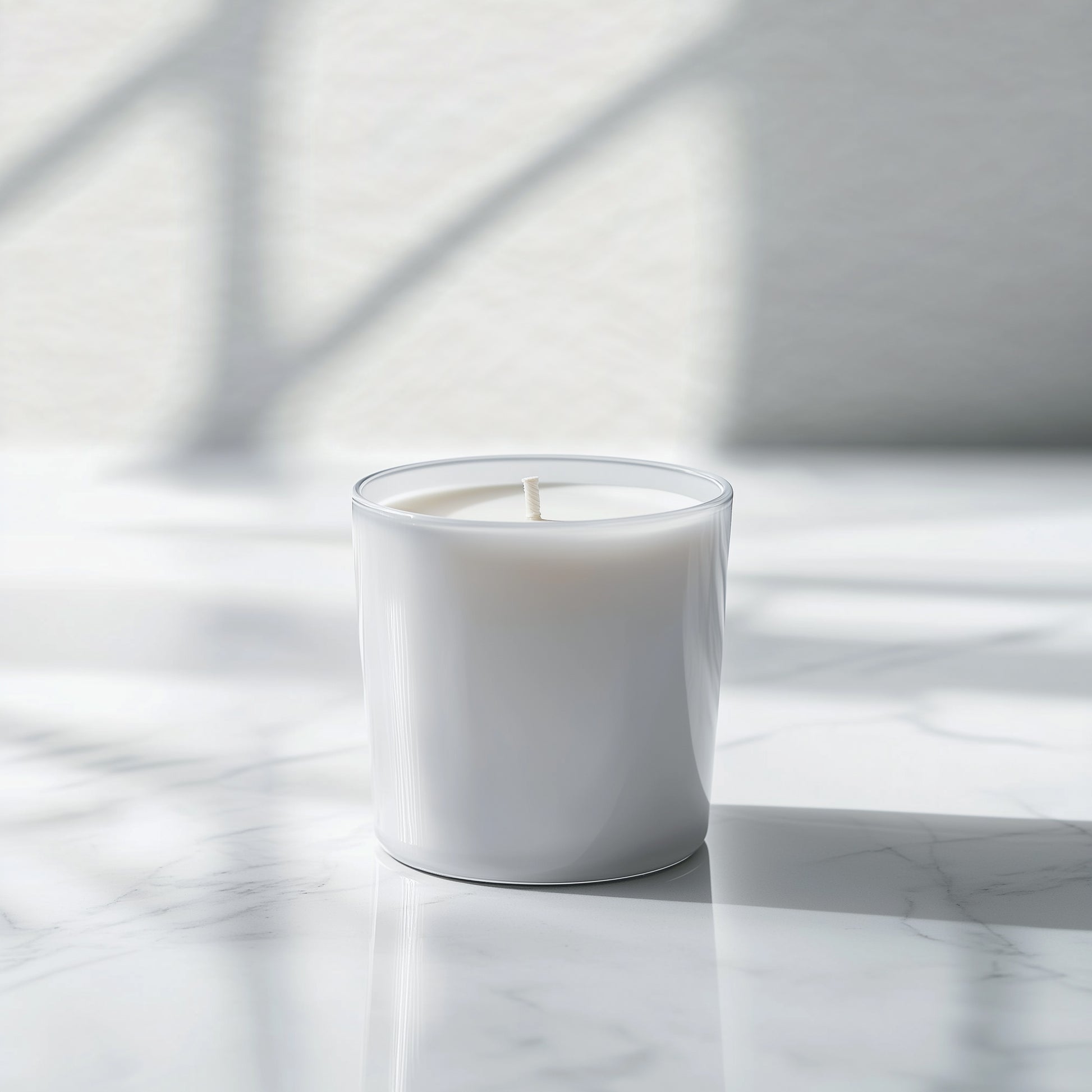 Polished White Leather