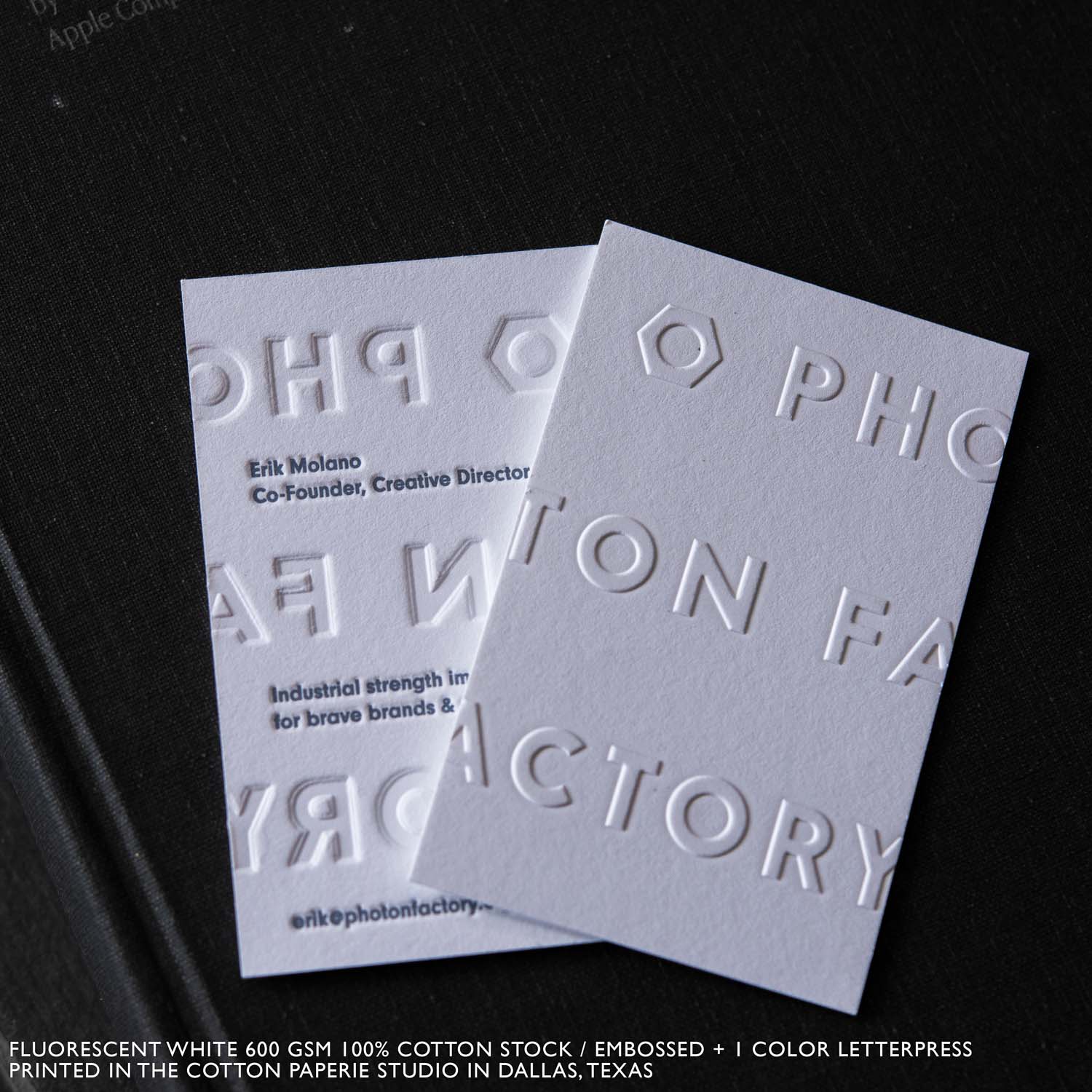 Letterpress and Embossed Business Cards