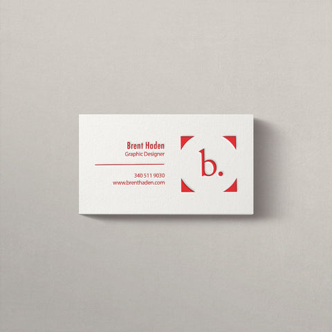 Cotton Letterpress Business Cards